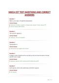 NWCA CET TEST QUESTIONS AND CORRECT&NewLine;ANSWERS