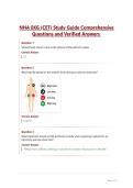 NHA EKG &lpar;CET&rpar; Study Guide Comprehensive&NewLine;Questions and Verified Answers
