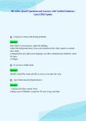 HCA201a Quiz&num;5 Questions and Answers with Verified Solutions &vert;&NewLine;Latest 2026 Update