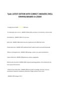 Tpatc LATEST EDITION WITH CORRECT ANSWERS &sol;WELL &NewLine;VERIFIED&sol;GRADED A&plus;&sol;2026&excl; 