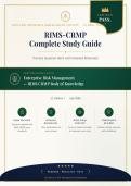 RIMS-CRMP 2026&sol;2027 Complete Study Guide &ndash; Practice Question Bank with Verified Answers&NewLine;&NewLine;