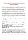 ATI RN Comprehensive Predictor Exit Exam 2026 &vert; Latest&NewLine;Version - 250 Questions