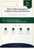 RIMS-CRMP Examination 2026&sol;2027 Complete Practice Question Bank with Verified Answers&NewLine;&NewLine;