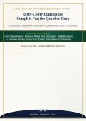 RIMS-CRMP Examination Study Guide 2026&sol;2027 Complete Practice Question Bank with Verified Answers&NewLine;&NewLine;