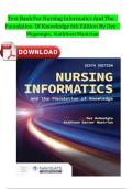 Test Bank For Nursing Informatics And The Foundation Of Knowledge 6th Edition 2024 By Dee Mcgonigle&comma; Kathleen Mastrian