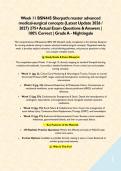 BSN 445 Sherpath Week 1 &ndash; 15 mastery of complex nursing concepts BUNDLE &lpar;Latest Update 2026 &sol; 2027&rpar; 700&plus; Actual Exam Questions & Answers &vert; 100&percnt; Correct &vert; Grade A - Nightingale