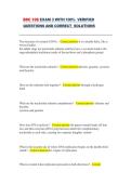BSC 108 Exam 3 &ndash; Biology &ndash; 100&percnt; Verified Questions and Correct Solutions Complete Study Guide