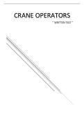 Crane Operator Written Test&colon; Complete Study Guide with Practice Questions & Answers