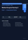 NU 189 Medical-Surgical Nursing II Exam 1 Actual 2026&sol;2027 &ndash; 100&percnt; Verified &vert; Detailed Rationales &ndash; Pass Guaranteed &ndash; A&plus; Graded
