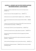 CHAPTER 10 &ndash; ASSESMENT AND THE IFSP&sol;IEP&vert;VERIFIED QUESTIONS AND ANSWERS&vert;GRADED A&plus; &vert;LATEST 2026&sol;2027