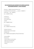 EARY INTERVENTION AND ASSESMENT IFSP&vert;VERIFIED QUESTIONS AND ANSWERS&vert;GRADED A&plus; &vert;LATEST 2026&sol;2027