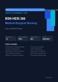 BSN HESI 266 Med Surg Exam Actual 2026&sol;2027 &ndash; Complete Exam-Style Questions &vert; 100&percnt; Verified &ndash; Pass Guaranteed &ndash; A&plus; Graded
