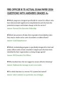 FIRE OFFICER III 70 ACTUAL EXAM PAPER 2026&NewLine;QUESTIONS WITH ANSWERS GRADED A&plus;
