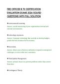 FIRE OFFICER III 70 CERTIFICATION&NewLine;EVALUATION EXAMS 2026 SOLVED&NewLine;QUESTIONS WITH FULL SOLUTION