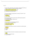 NURS 5663 Quiz 1 Pharmacology &vert; Full Questions and Answers &vert; 2026 Update &vert; 100&percnt; Correct - Texas Woman's University&period;