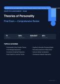  WGU D564 Theories of Personality Final Exam Actual 2026&sol;2027 &ndash; Complete Exam-Style Questions &vert; 100&percnt; Verified &ndash; Pass Guaranteed &ndash; A&plus; Graded