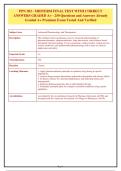 PPN 302 - MIDTERM FINAL TEST WITH CORRECT&NewLine;ANSWERS GRADED A&plus; - 250 Questions and Answers Already&NewLine;Graded A&plus; Premium Exam Tested And Verified&NewLine;