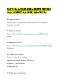 NUFT 204 ACTUAL EXAM SCRIPT BUNDLE&NewLine;2026 VERIFIED ANSWERS GRADED A&plus;