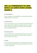 NUFT 204 COMPREHENSIVE TEST BANK&NewLine;BUNDLE 2026 EXPERT REVIEW ANSWERS&NewLine;GRADED A&plus;