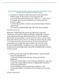 NSG 3450 MENTAL HEALTH EXAM 1 REVIEW &vert; QUESTIONS AND ANSWERS &vert; 2026 UPDATE &vert; WITH COMPLETE SOLUTIONS - GALEN&period;