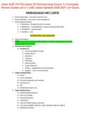 Galen College of Nursing NUR 210 Principles of Pharmacology Exams 1-4 Complete Review Guide &lpar;All-in-One PDF&rpar; &vert; Latest Updated 2026-2027 &vert; Exam Prep&comma; Study Guide&period;