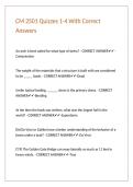CM 2501 Quizzes 1-4 With Correct Answers&period;