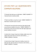 CM 2501 TEST 1 pt 1 QUESTIONS WITH COMPLETE SOLUTIONS