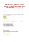 NURS 316 Unit 2&comma;3&comma;4&comma;5&comma;6 & 7 Quiz &vert; All in One Questions and Correct Detailed Answers &vert; Latest Update 2026&sol;27 &vert; Athabasca University