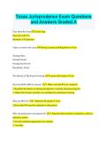 Texas Jurisprudence Exam &vert; Questions & Answers Study Guide 2027&sol;2028