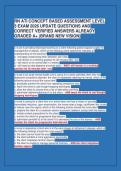 RN ATI CONCEPT BASED ASSESSMENT LEVEL&NewLine;3 EXAM 2026 UPDATE QUESTIONS AND&NewLine;CORRECT VERIFIED ANSWERS ALREADY&NewLine;GRADED A&plus; &lpar;BRAND NEW VISION&rpar;