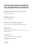 NUFT 204 EXAM 3 PRACTICE EVALUATION&NewLine;2026 QUESTION BANK FULL SOLUTION SET