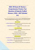NSG 100 Exam &num;1 Review &vert; Comprehensive Practice Test   Questions & Expertly Verified Answers &vert; 2026 &ndash; 2027 &lpar;Graded A&plus;&rpar;&NewLine;