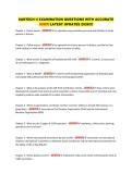 SARTECH II EXAMINATION QUESTIONS WITH ACCURATE&NewLine;ANSWERS LATEST UPDATES 2026&excl;&excl;&excl;&excl;