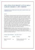 AMCA FINAL EXAM 2026-2027 &vert; ACTUAL Qs&As &vert; &NewLine;ALREADY GRADED A&plus; &vert; 100&percnt; VERIFIED