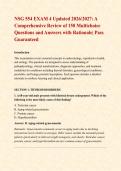 NSG 554 EXAM 4 Updated 2026&sol;2027&colon; A Comprehensive Review of 150 Multichoice Questions and Answers with Rationale&vert; Pass Guaranteed