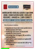 American Red Cross BLS Lesson 2 Q&A Bank 2026 &ndash; Complete 150&plus; Practice Questions with Verified Answers & Detailed Rationales &vert; Systematic Approach to Assessing&comma; Recognizing & Caring for Adults &vert; ARC-Aligned &vert; Graded A&plus; &vert; Instant Download