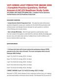 VATI GREEN LIGHT PREDICTOR QBANK 2026 &vert; Complete Practice Questions&comma; Verified Answers & NCLEX Readiness Study Guide