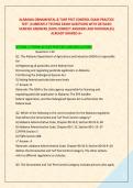ALABAMA ORNAMENTAL & TURF PEST CONTROL EXAM PRACTICE &NewLine;TEST &vert;CURRENTLY TESTING EXAM QUESTIONS WITH DETAILED &NewLine;VERIFIED ANSWERS &lpar;100&percnt; CORRECT ANSWERS AND RATIONALES&rpar; &NewLine;ALREADY GRADED A&plus;