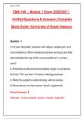 CMN 548 &ndash; Module 1 Exam 2026&sol;2027 &vert;&NewLine;Verified Questions & Answers &vert; Complete Study Guide &vert; University of South Alabama&NewLine;