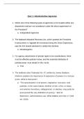 JURI 625 Quiz 1- Administrative Agencies &vert; Questions and Answers &vert; 2026 Update &vert; 100&percnt; Correct&period;