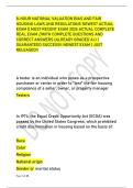 8-HOUR NATIONAL VALUATION BIAS AND FAIR &NewLine;HOUSING LAWS AND REGULATIONS NEWEST ACTUAL&NewLine;EXAM &vert;&vert; MOST RECENT EXAM 2026 ACTUAL COMPLETE &NewLine;REAL EXAM &sol;&sol;WITH COMPLETE QUESTIONS AND &NewLine;CORRECT ANSWERS &lpar;ALREADY GRADED A&plus;&rpar; &vert; &NewLine;GUARANTEED SUCCESS&excl;&excl; NEWEST EXAM &vert; JUST