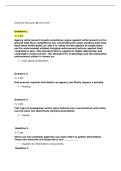 JURI 625 Quiz Enforcement&comma; Licensing&comma; Ratemaking&comma; and Gathering Information &vert; Questions and Answers &vert; 2026 Update &vert; 100&percnt; Correct&period;