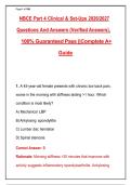 NBCE Part 4 Clinical & Set-Ups 2026&sol;2027&NewLine;Questions And Answers &lpar;Verified Answers&rpar;&comma; 100&percnt; Guaranteed Pass &vert;&vert;Complete A&plus;&NewLine;Guide&NewLine;