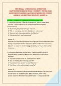 HESI MODULE 4&colon; PSYCHOSOCIAL ALTERATIONS &NewLine;COMPREHENSIVE PRACTICE EXAM &vert; CURRENTLY TESTING EXAM &NewLine;QUESTIONS WITH DETAILED VERIFIED ANSWERS &lpar;100&percnt; CORRECT &NewLine;ANSWERS AND RATIONALES&rpar; ALREADY GRADED A&plus; 