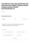 WGU D389 Task 1 EXAM 2026 UPDATE&sol;PRACTICE QUESTIONS AND CORRECT VERIFIED ANSWERS &lpar;complete solutions&rpar; ASSURED SUCCESS&sol;GRADED A&plus;&excl;&excl;&excl;