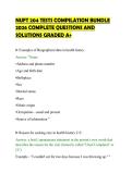 NUFT 204 TESTS COMPILATION BUNDLE&NewLine;2026 COMPLETE QUESTIONS AND&NewLine;SOLUTIONS GRADED A&plus;