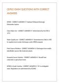 CEPSCI EXAM QUESTIONS WITH CORRECT ANSWERS 