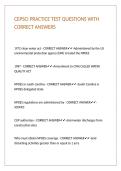 CEPSCI PRACTICE TEST QUESTIONS WITH CORRECT ANSWERS 