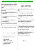 ARF Administrator Certification Questions and Answers Rated A