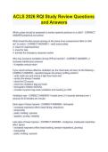 ACLS 2026 RQI Study Review Questions  &NewLine;and Answers